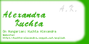 alexandra kuchta business card